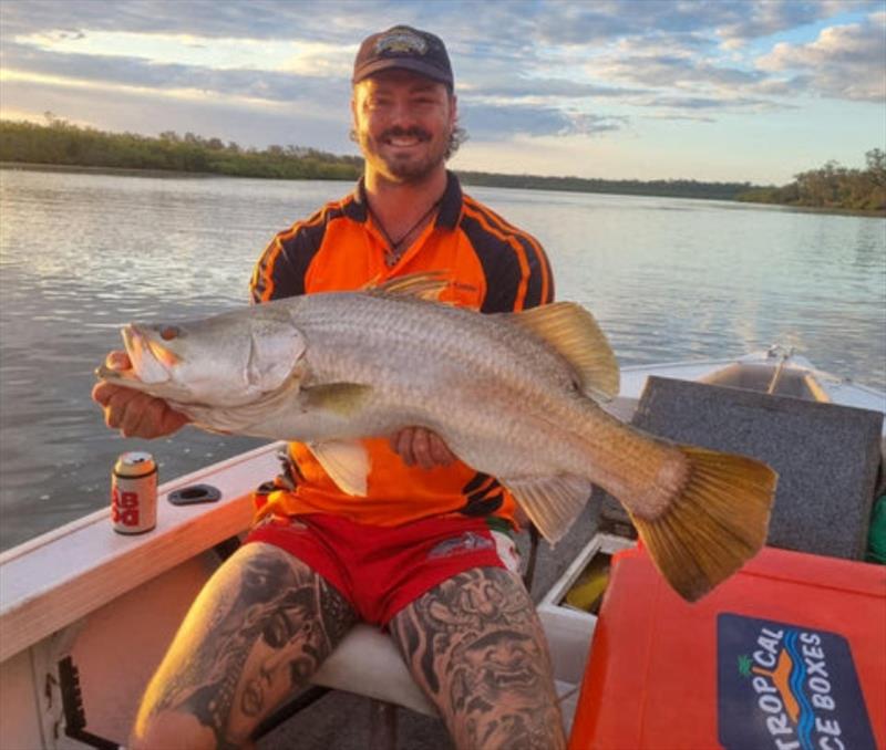 Ben Turner has already been into the salties. The weather this weekend will warm our waters and have them chewing next week - photo © Fisho's Tackle World