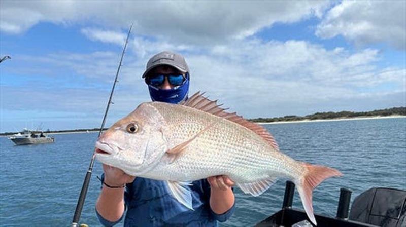 If you want to catch Hervey Bay snapper such as this one of Aiden's then you had better get a wriggle on - photo © Fisho's Tackle World