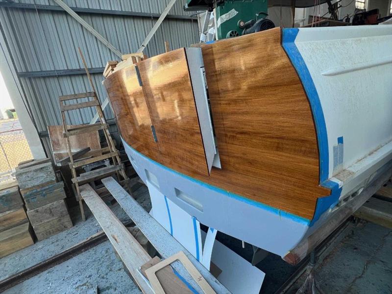 Hull #10 - Transom lighting up - photo © Michael Rybovich & Sons