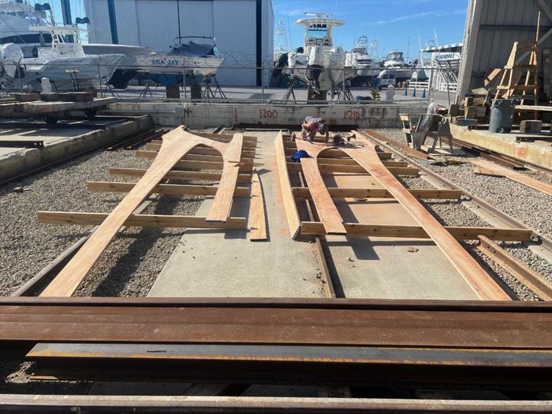 Hull #11 - Deckhouse sides - photo © Michael Rybovich & Sons