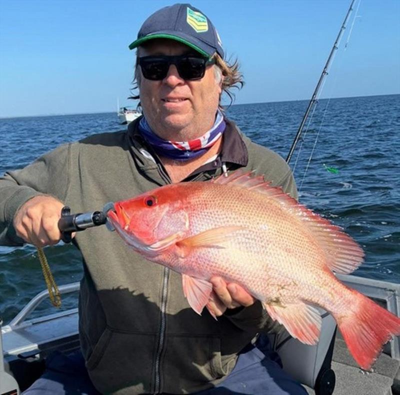 Brad Cecil ate well after catching this nice little nanny - photo © Fisho's Tackle World