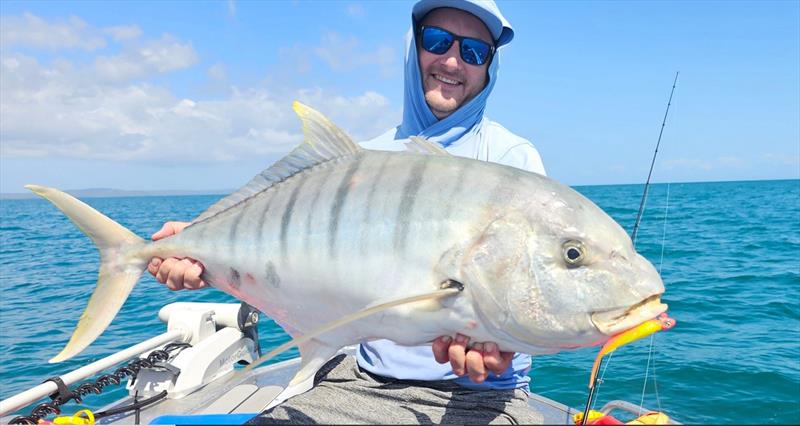 Goldies are suckers for all manner of soft plastics, and they don't mind colourful presentations like Jacko's either it seems - photo © Fisho's Tackle World