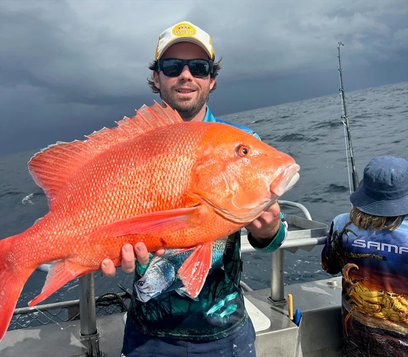What do gun charter operators do when snapper and pearlies are off limits - go chasing reds of course. Another victim of D.I. Point Fishing Charters - photo © Fisho's Tackle World Hervey Bay