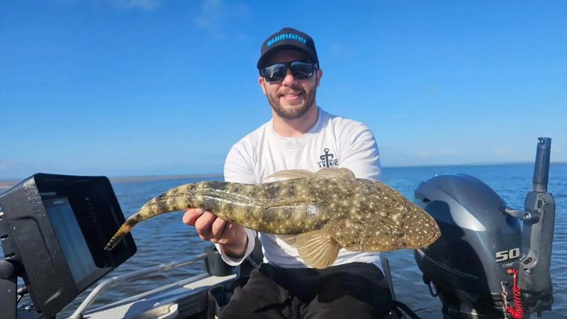 Ahh, there it is! We knew Jacko couldn't take Dan fishing without a session on the flatties - photo © Fisho's Tackle World Hervey Bay