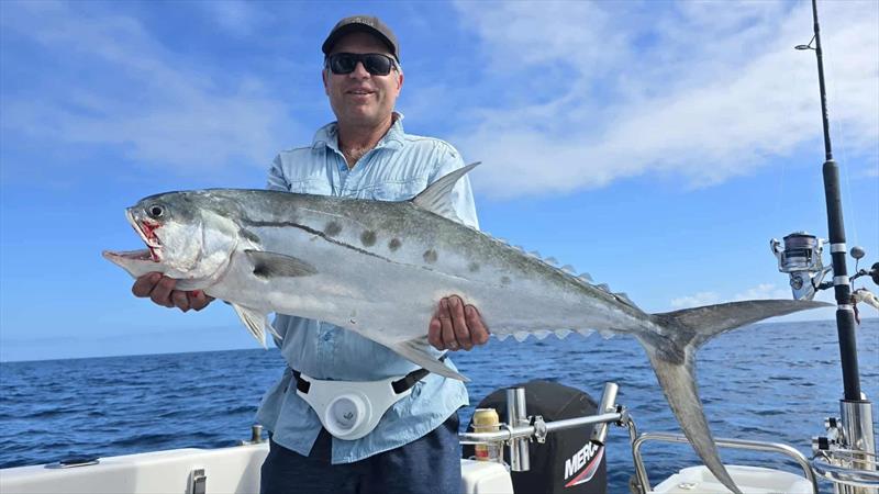 Queenfish are quite prolific in the waters of the bay and the straits, and they will bite particularly well over the darks - photo © Fisho's Tackle World Hervey Bay