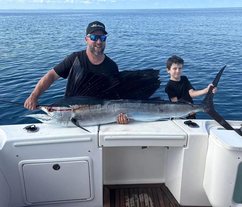 If you want to give your kids the ultimate Hervey Bay sports fishing experience, take them fishing for marlin over the coming weeks photo copyright Fisho's Tackle World Hervey Bay taken at  and featuring the Fishing boat class