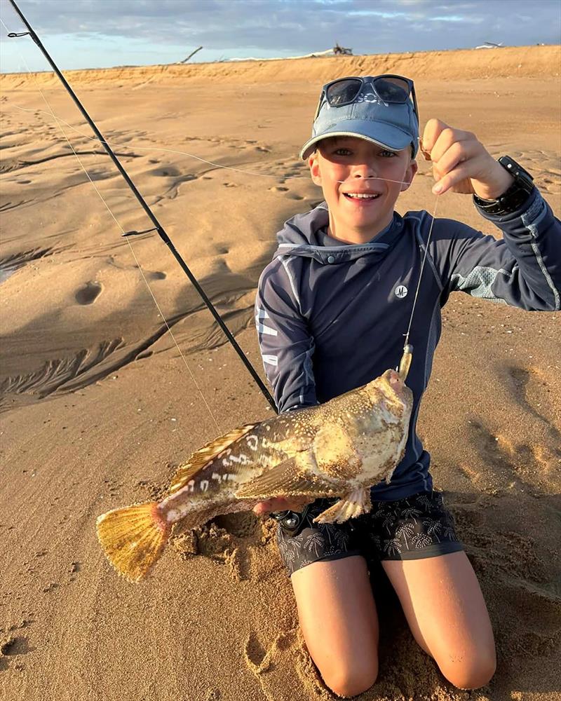 Elliott Fowler caught this awesome stargazer on a Daiwa Baitjunkie whilst fishing up at Moore Park. Very cool! - photo © Fisho's Tackle World Hervey Bay