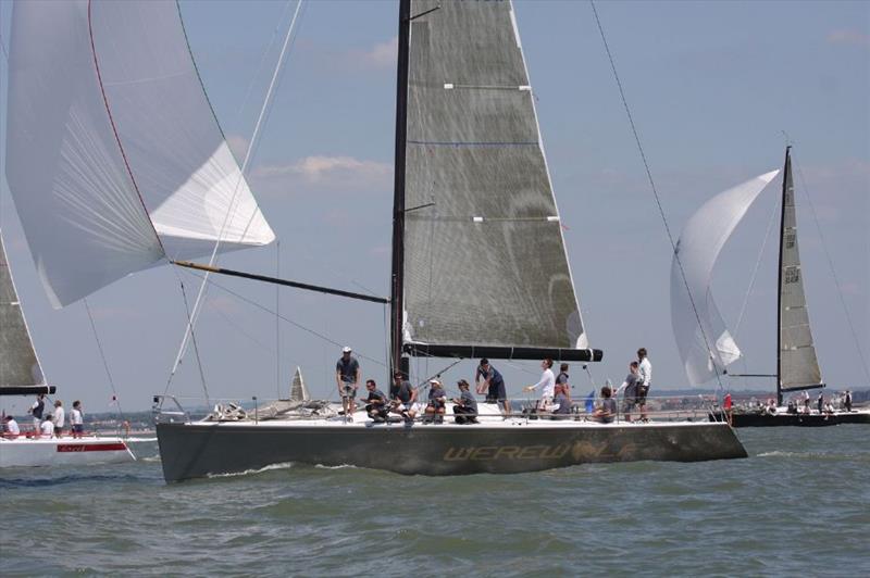 Werewolf sailing in the Solent photo copyright Hamo Thornycroft / www.yacht-photos.co.uk taken at  and featuring the  class