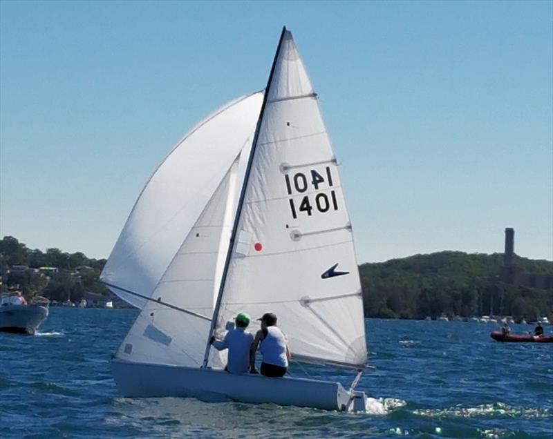 Chelsea Williams sailing a Flying 11 on Lake Macquarie - photo © Jenny Sorensen