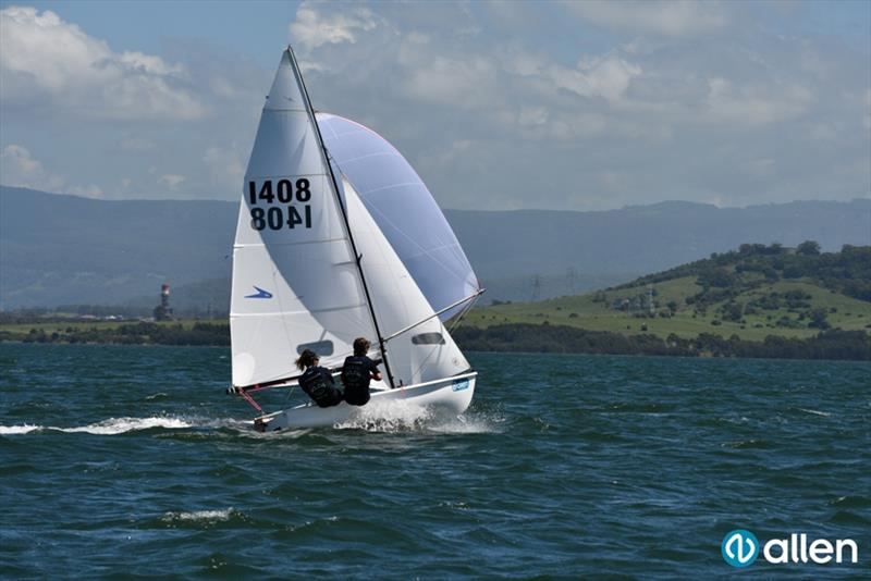 Second - Aimee Galloway and Bella Divola - Allen NSW Flying 11 Championships 2021 photo copyright Mel Yeomans at Deck Hardware / Australian Flying 11 Association taken at Port Kembla Sailing Club and featuring the Flying 11 class