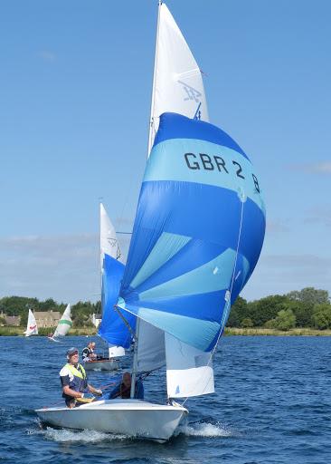 2013 Southern Flying Fifteen Travellers' Series silver category winners, Tony Oatley and Tim Greaves photo copyright Paul Kimmens taken at South Cerney Sailing Club and featuring the Flying Fifteen class