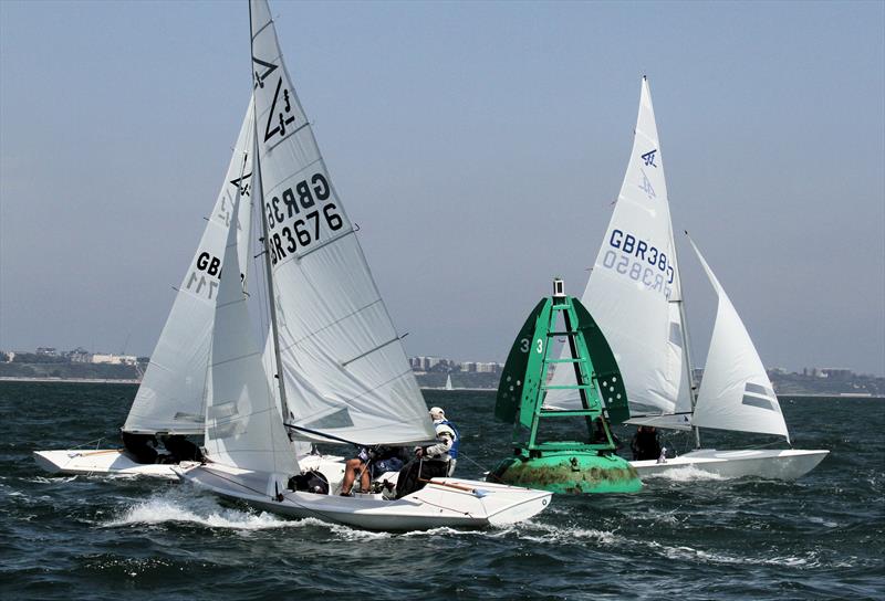 XOD, Flying Fifteen and Shrimper course on day 2 of the International Paint Poole Regatta photo copyright Mark Jardine taken at Parkstone Yacht Club and featuring the Flying Fifteen class