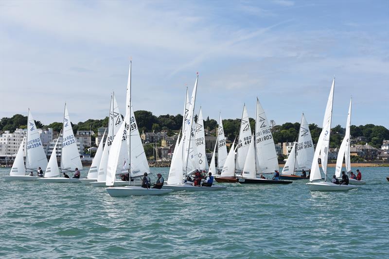 Flying Fifteens at Charles Stanley Direct Cowes Classic Week photo copyright Rick Tomlinson / www.rick-tomlinson.com taken at Royal London Yacht Club and featuring the Flying Fifteen class