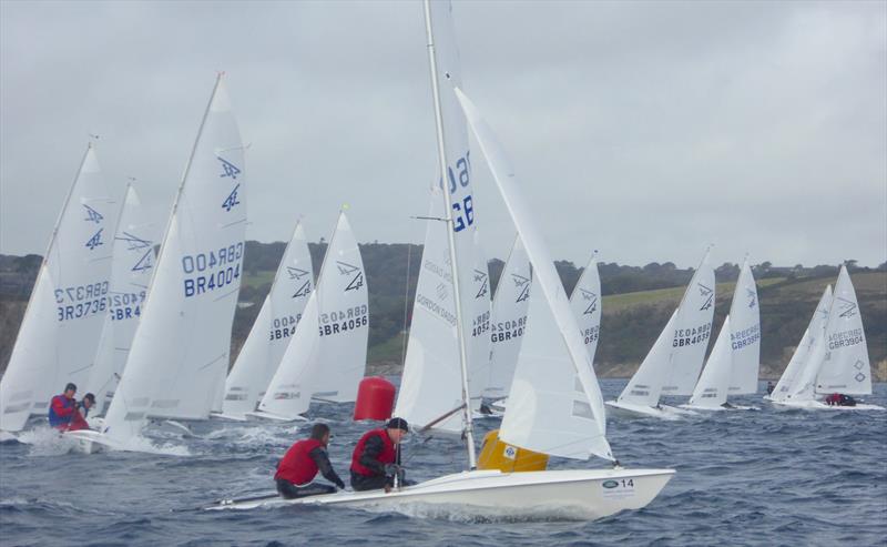 Jeremy Davy & Martin Huett at the CARRS Land Rover Flying Fifteen UK Nationals at Falmouth photo copyright Jonny Fullerton / FFI taken at Royal Cornwall Yacht Club and featuring the Flying Fifteen class