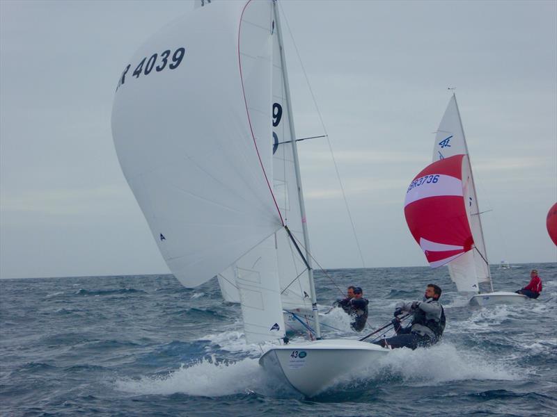 Graham & Ben Scroggie at the CARRS Land Rover Flying Fifteen UK Nationals at Falmouth photo copyright Jonny Fullerton / FFI taken at Royal Cornwall Yacht Club and featuring the Flying Fifteen class