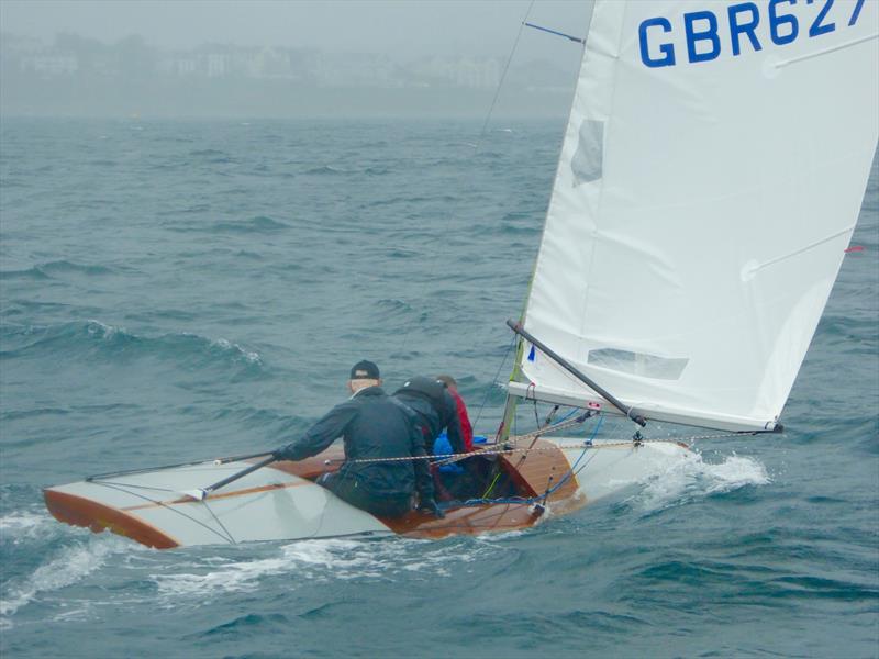 Waterlogged classic during the CARRS Land Rover Flying Fifteen UK Nationals at Falmouth photo copyright Jonny Fullerton / FFI taken at Royal Cornwall Yacht Club and featuring the Flying Fifteen class