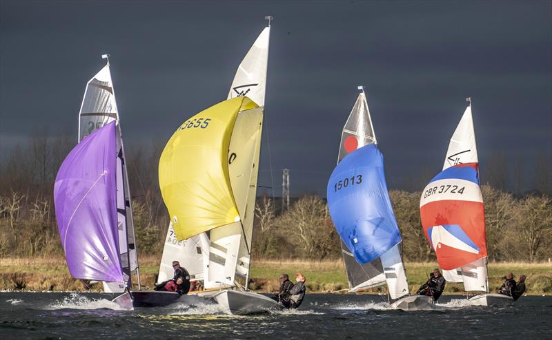 Reach during Notts County's First of the Year Race 2019 in aid of the RNLI photo copyright David Eberlin taken at Notts County Sailing Club and featuring the Flying Fifteen class
