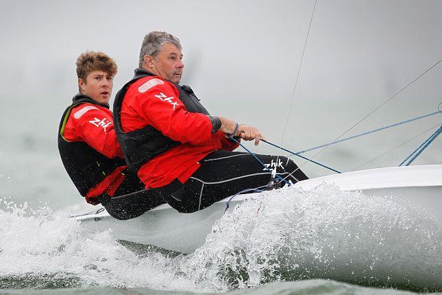 Flying Fifteen racing on day 5 of Cowes Week 2019 photo copyright Paul Wyeth / CWL taken at Cowes Combined Clubs and featuring the Flying Fifteen class