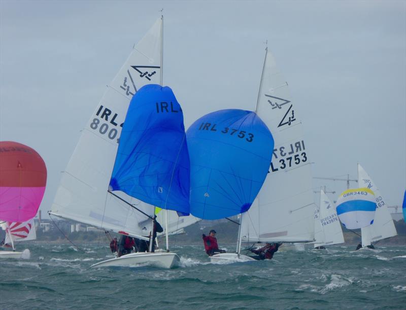 Irish boats on the run during day 5 Subaru Flying Fifteen World Championship - photo © Jonny Fullerton