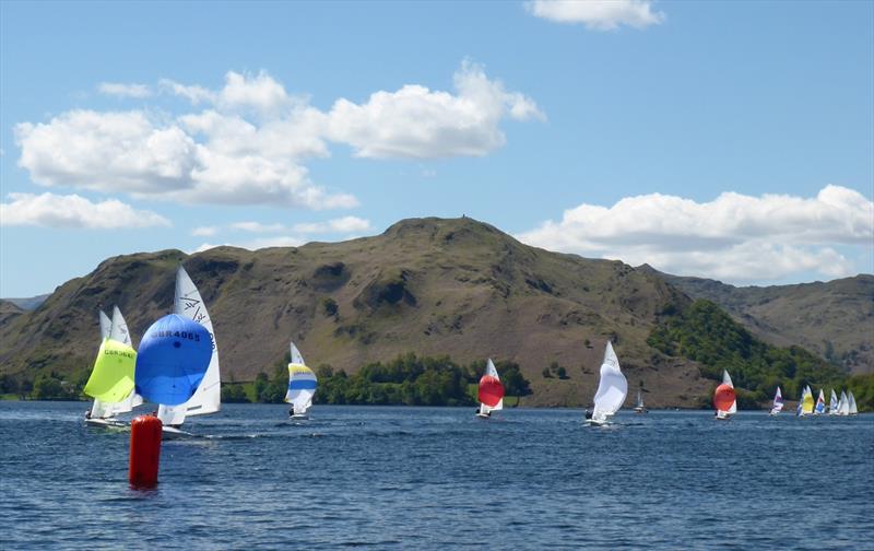 Flying Fifteens racing on Ullswater photo copyright Julia Wilson taken at Ullswater Yacht Club and featuring the Flying Fifteen class