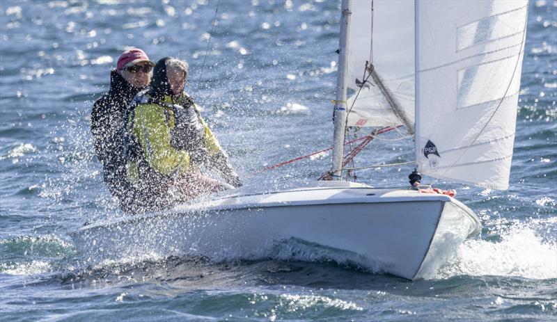 A wet baptism for a Flying Fifteen during the Easter Cooler at Notts County photo copyright David Eberlin taken at Notts County Sailing Club and featuring the Flying Fifteen class