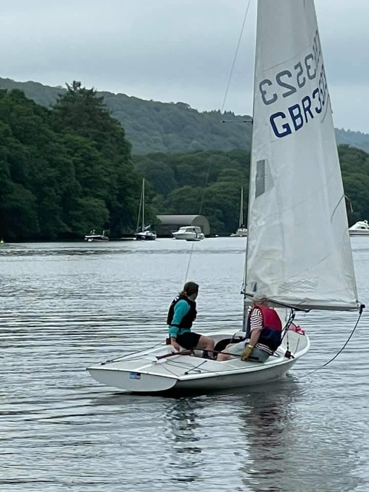Light winds for the 2021 Windermere Waterhead Race photo copyright Mark Fearnley taken at South Windermere Sailing Club and featuring the Flying Fifteen class