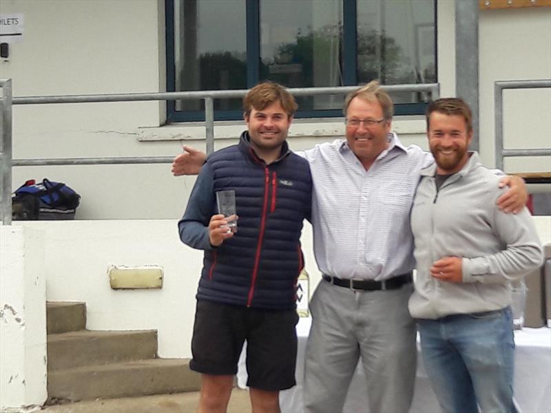 Prize giving in the Irish Flying Fifteen Nationals at Strangford Lough photo copyright Cormac Bradley taken at Strangford Lough Yacht Club and featuring the Flying Fifteen class