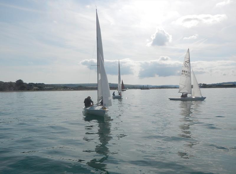 September sunshine for the Bembridge keelboats photo copyright Mike Samuelson taken at Bembridge Sailing Club and featuring the Flying Fifteen class