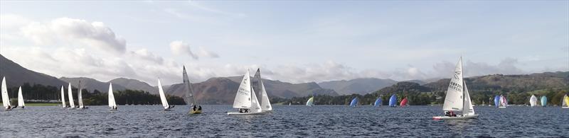 Action from Sunday's racing during the VOOM Keelboat Weekend at Ullswater photo copyright Alison Bass taken at Ullswater Yacht Club and featuring the Flying Fifteen class