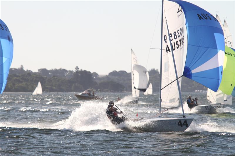 Flying Fifteen Australian Championships on Perth's Swan River photo copyright Bernie Kaaks taken at South of Perth Yacht Club and featuring the Flying Fifteen class