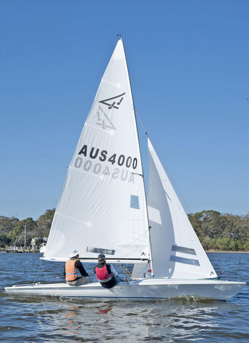 Bill Shand is allocated Flying Fifteen sail number 4000 photo copyright David Meldrum taken at  and featuring the Flying Fifteen class