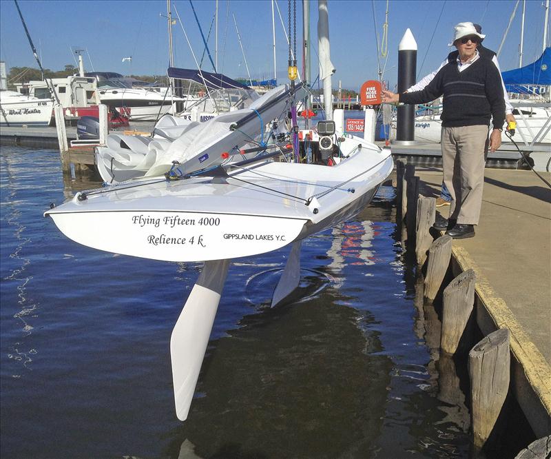 Bill Shand is allocated Flying Fifteen sail number 4000 photo copyright Lyn Wallace taken at  and featuring the Flying Fifteen class