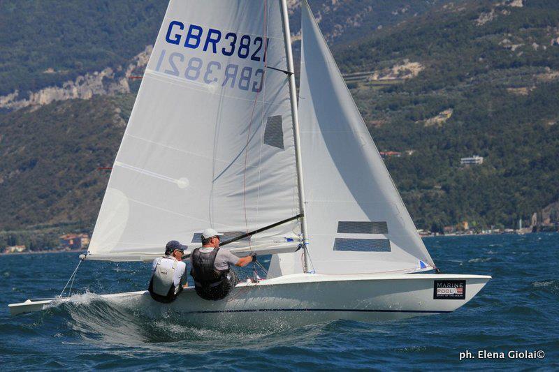 Flying Fifteen Europeans on Lake Garda photo copyright Elena Giolai / Fraglia Vela Riva taken at Fraglia Vela Riva and featuring the Flying Fifteen class