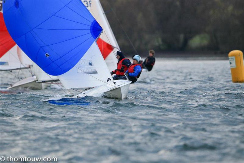 Flying Fifteens at the Ovington Inlands photo copyright Thom Touw / www.thomtouw.com taken at Grafham Water Sailing Club and featuring the Flying Fifteen class