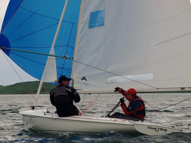 Shane McCarthy and Jeremy Rodgers win the Flying Fifteen Irish Southern Championship photo copyright Killyleagh YC taken at Killyleagh Yacht Club and featuring the Flying Fifteen class