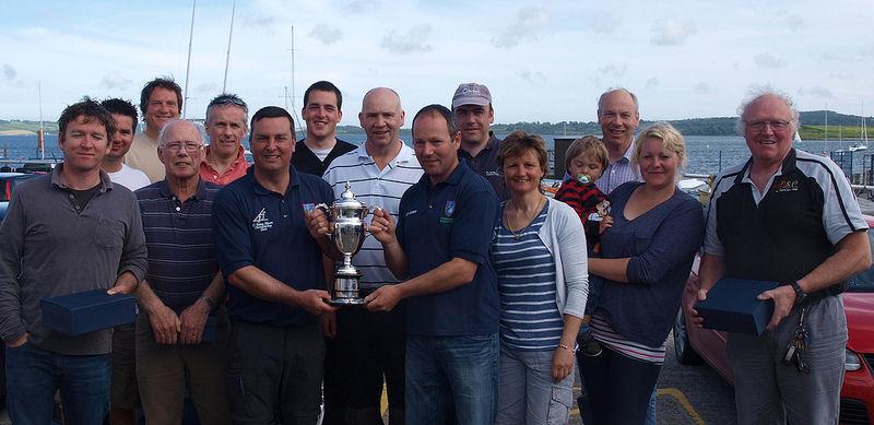 Flying Fifteen Irish Southern Championship prize winners photo copyright Killyleagh YC taken at Killyleagh Yacht Club and featuring the Flying Fifteen class