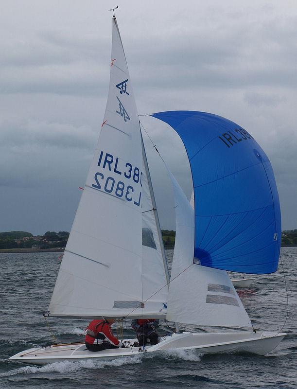 Philip and Anna Sandford win the Silver fleet at the Flying Fifteen Irish Southern Championship photo copyright Killyleagh YC taken at Killyleagh Yacht Club and featuring the Flying Fifteen class