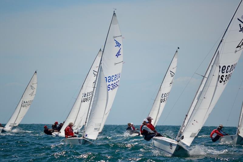 Day 3, upwind – Flying Fifteen Australian Championships at Mornington YC photo copyright Sonja Dowdle taken at Mornington Yacht Club and featuring the Flying Fifteen class