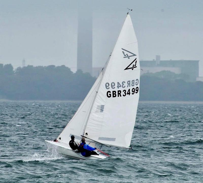 Will Morris in action photo copyright Will Morris taken at Cowes Combined Clubs and featuring the Flying Fifteen class