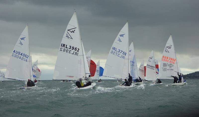 Downwind under moody skies - 2019 Subaru Flying Fifteen World Championship - photo © Jonny Fullerton