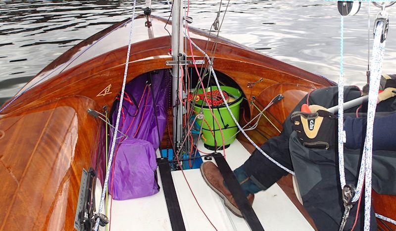 Restoration of Flying Fifteen 3428 - a test sail photo copyright Graham Lamond taken at  and featuring the Flying Fifteen class