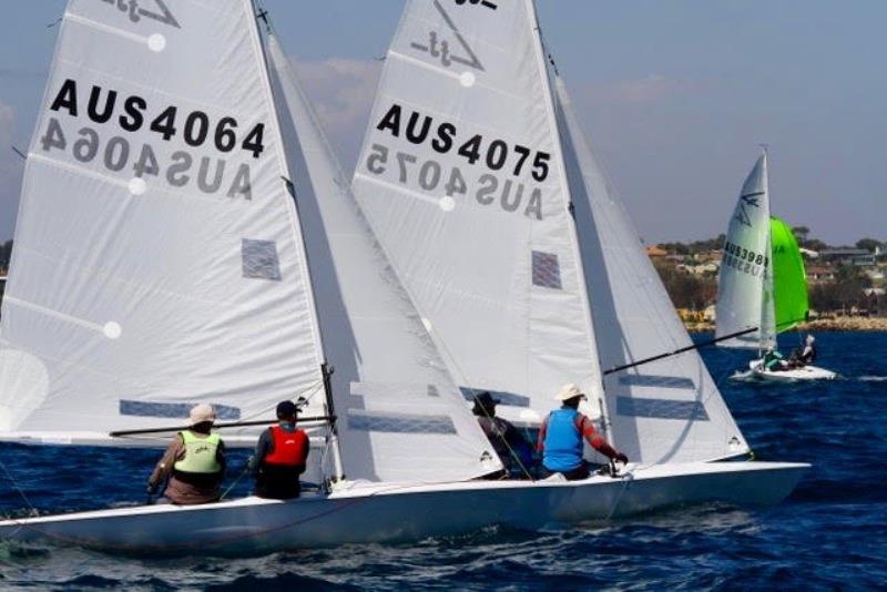 Western Australian State Flying Fifteen Championship photo copyright Desmond Hill taken at Geraldton Yacht Club and featuring the Flying Fifteen class