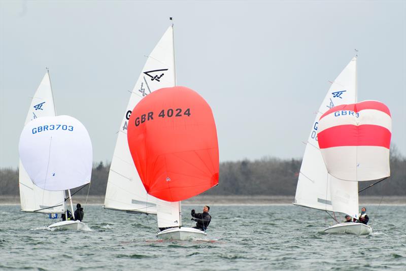 Grafham Water SC offer strong fleet sailing for Flying Fifteens photo copyright Paul Sanwell / OPP  taken at Grafham Water Sailing Club and featuring the Flying Fifteen class