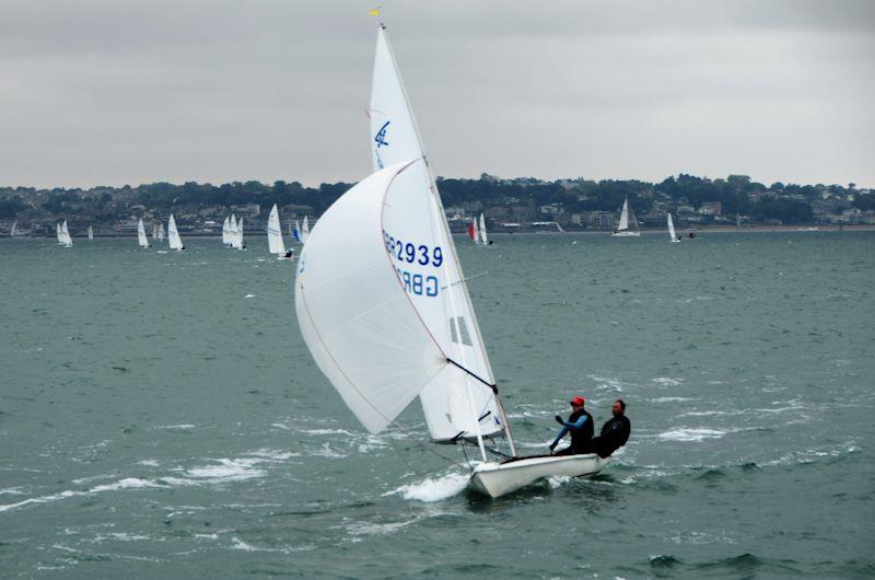 Graham Latham and Sara Briscoe win the Classic Fleet at the Flying Fifteen Europeans in Cowes photo copyright John Green taken at Cowes Corinthian Yacht Club and featuring the Flying Fifteen class