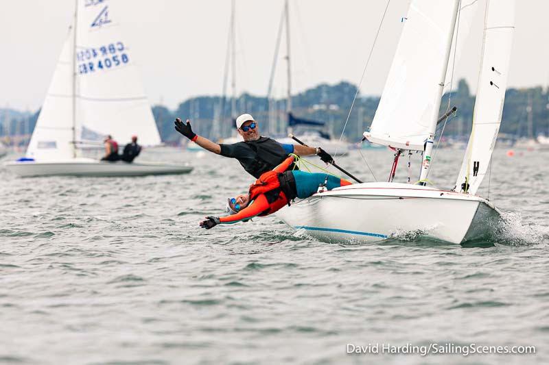 Bournemouth Digital Poole Week 2022 day 6 photo copyright David Harding / www.sailingscenes.com taken at Parkstone Yacht Club and featuring the Flying Fifteen class