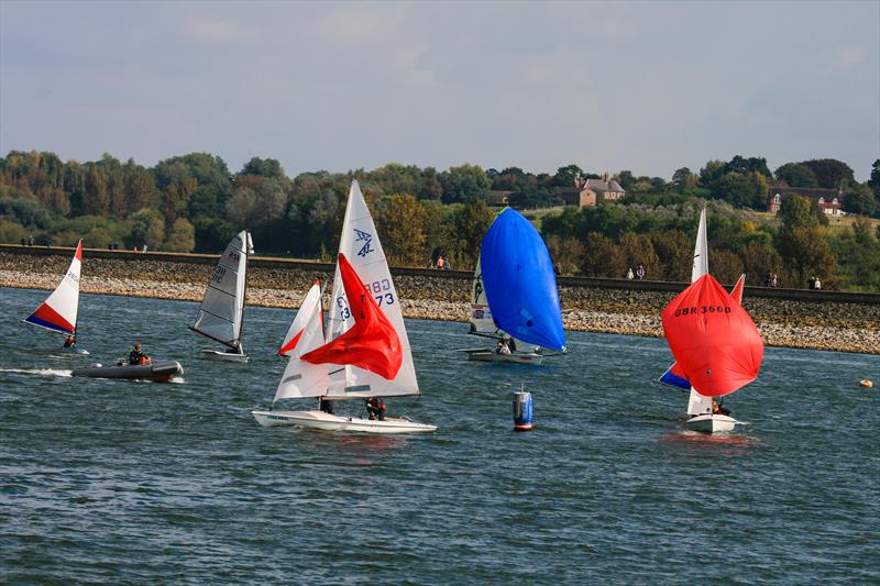 Pursuit racing at Draycote photo copyright Malcolm Lewin taken at Draycote Water Sailing Club and featuring the Flying Fifteen class