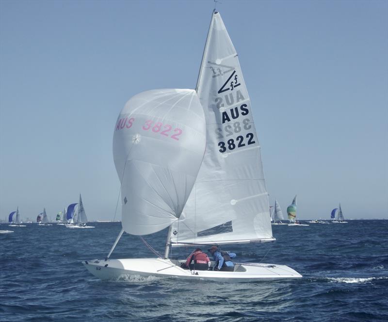 Andrew and Anne Knowles on Flying 15 Australian Championship Day 3 photo copyright Regatta Services taken at Royal Freshwater Bay Yacht Club and featuring the Flying Fifteen class