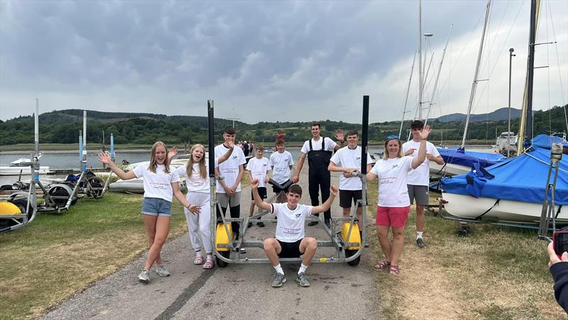The Solway Yacht Club Cadets and friends, the Saturday Shore fforce during the Scottish Flying Fifteen Championship - photo © Joanne Harris