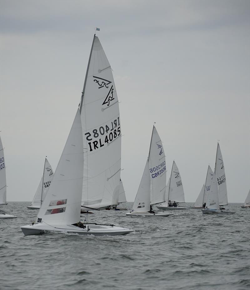 Heading upwind during the Scottish Flying Fifteen Championship photo copyright Finlay Train taken at Solway Yacht Club and featuring the Flying Fifteen class