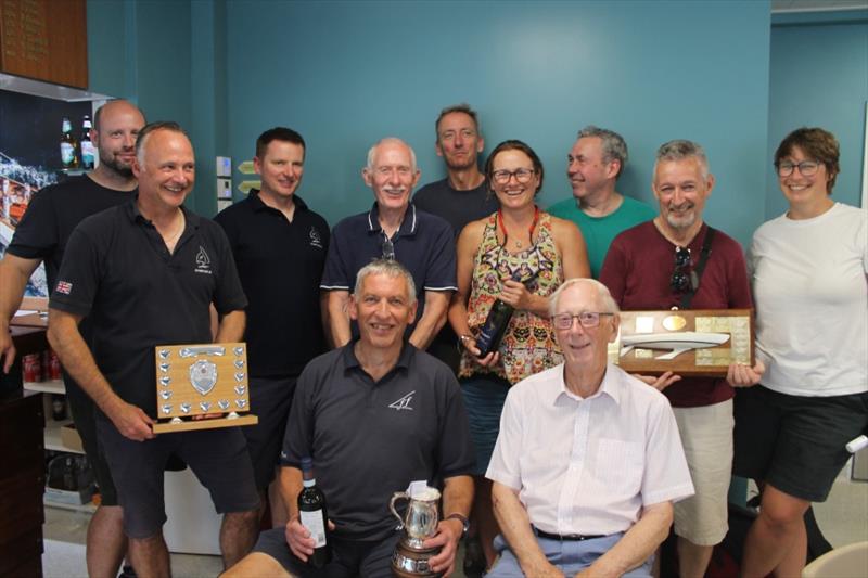 Dovestone Flying Fifteen Open (l-r) back: Rich Jones, Mal Hartland, Andy McKee, Graham Massey, John Hesten, Luck Clough, Iain McNeill, John McDonald, Alice Morris, front: David McKee, John Clarke - photo © Sally McKee